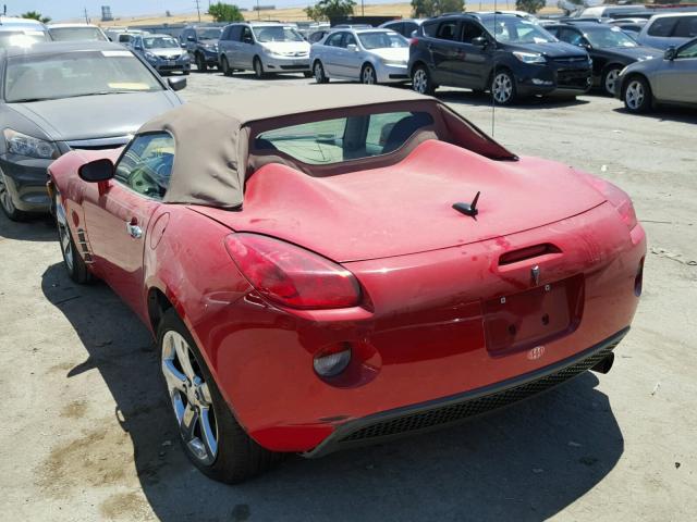 1G2MB35B37Y108135 - 2007 PONTIAC SOLSTICE RED photo 3