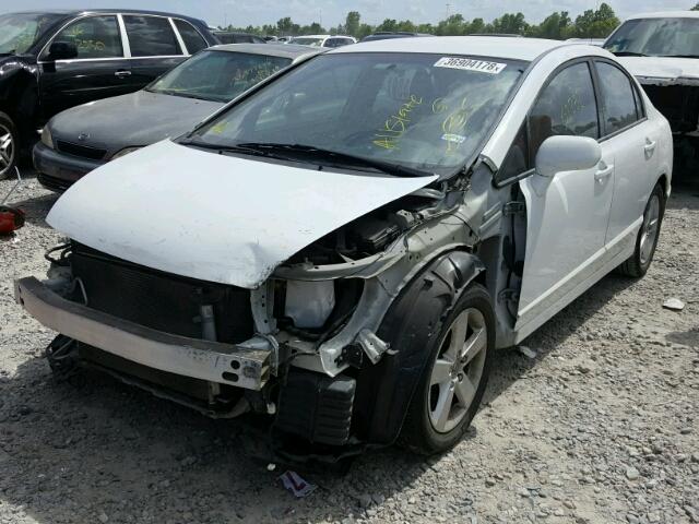 19XFA1F62BE031186 - 2011 HONDA CIVIC LX-S WHITE photo 2