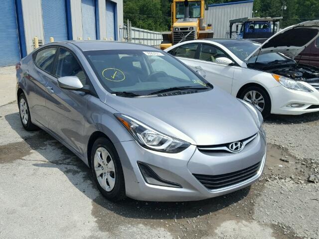 5NPDH4AE4GH754026 - 2016 HYUNDAI ELANTRA SE GRAY photo 1