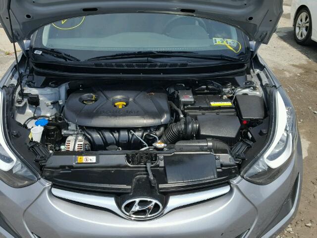 5NPDH4AE4GH754026 - 2016 HYUNDAI ELANTRA SE GRAY photo 7