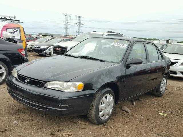 2T1BR12E3XC166011 - 1999 TOYOTA COROLLA VE BLACK photo 2