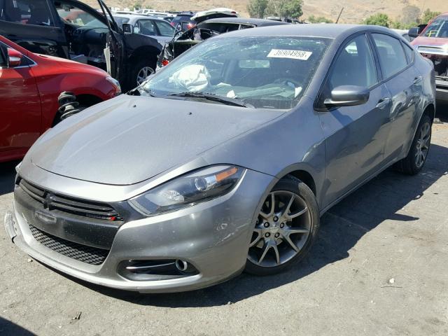 1C3CDFBA0DD324840 - 2013 DODGE DART SXT GRAY photo 2