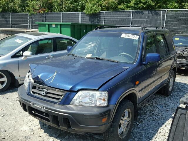 JHLRD1868WC046213 - 1998 HONDA CR-V EX BLUE photo 2