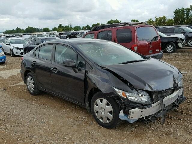 19XFB2F53DE009159 - 2013 HONDA CIVIC LX BLACK photo 1