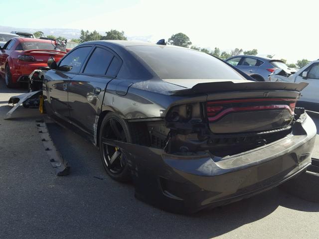 2C3CDXL91GH323472 - 2016 DODGE CHARGER SR CHARCOAL photo 3