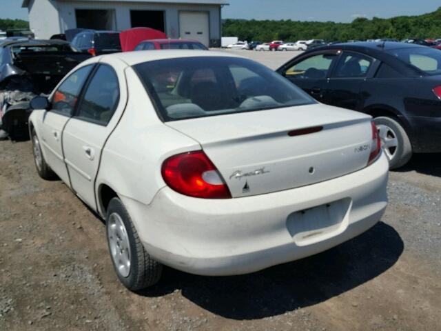 1P3ES46C81D291415 - 2001 PLYMOUTH NEON BASE 白色 照片 3