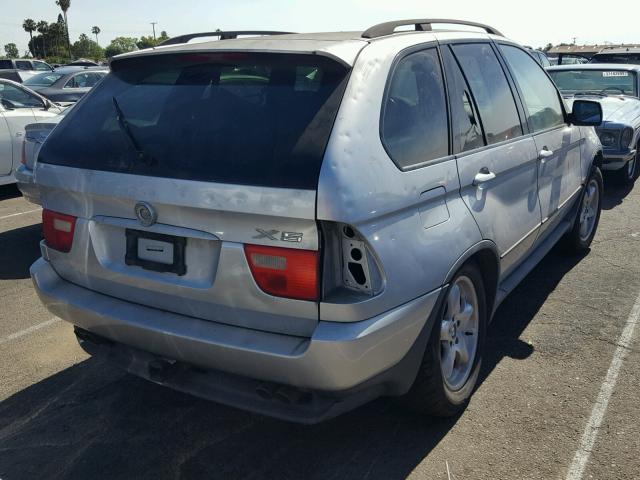 WBAFB33571LH26418 - 2001 BMW X5 4.4I SILVER photo 4