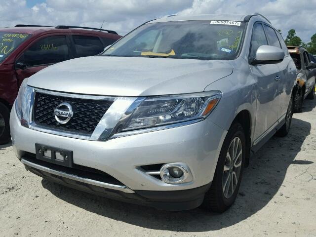 5N1AR2MN5EC703834 - 2014 NISSAN PATHFINDER SILVER photo 2