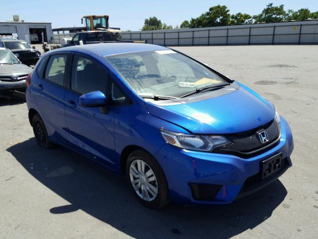 JHMGK5H5XHS020874 - 2017 HONDA FIT LX BLUE photo 1