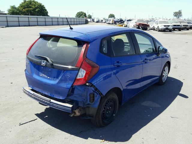 JHMGK5H5XHS020874 - 2017 HONDA FIT LX BLUE photo 4