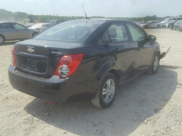 1G1JA5SH3C4190030 - 2012 CHEVROLET SONIC LS 黑色 照片 4