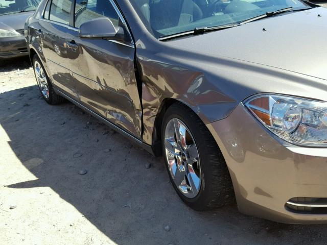 1G1ZC5EB8AF322365 - 2010 CHEVROLET MALIBU 1LT GRAY photo 9