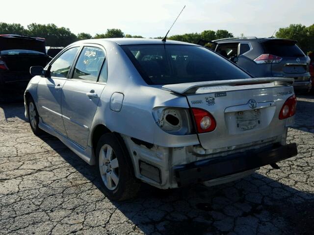 1NXBR32E07Z766950 - 2007 TOYOTA COROLLA CE SILVER photo 3