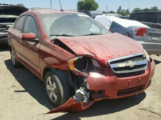KL1TD5DEXBB186987 - 2011 CHEVROLET AVEO LS RED photo 1