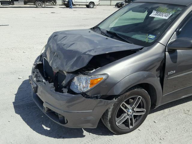 5Y2SL63895Z464637 - 2005 PONTIAC VIBE GRAY photo 9