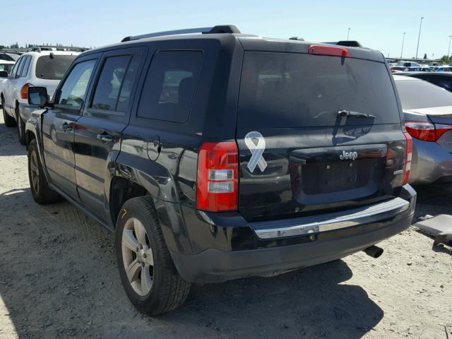 1C4NJPCB7CD513509 - 2012 JEEP PATRIOT LI BLACK photo 3