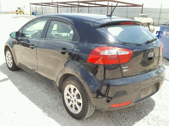 KNADM5A36C6014432 - 2012 KIA RIO LX BLACK photo 3