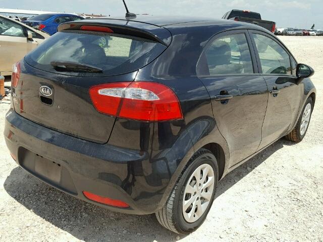 KNADM5A36C6014432 - 2012 KIA RIO LX Սև լուսանկար 4