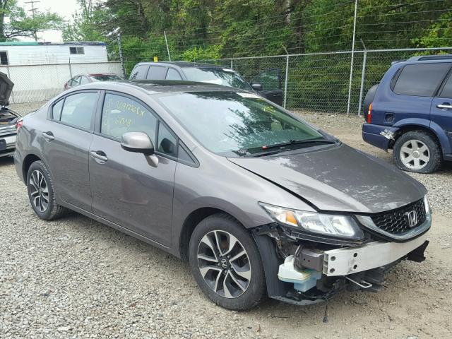 19XFB2F96DE079578 - 2013 HONDA CIVIC EXL GRAY photo 1