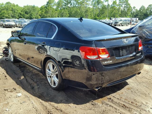 JTHBC96S675008144 - 2007 LEXUS GS 450H BLACK photo 3