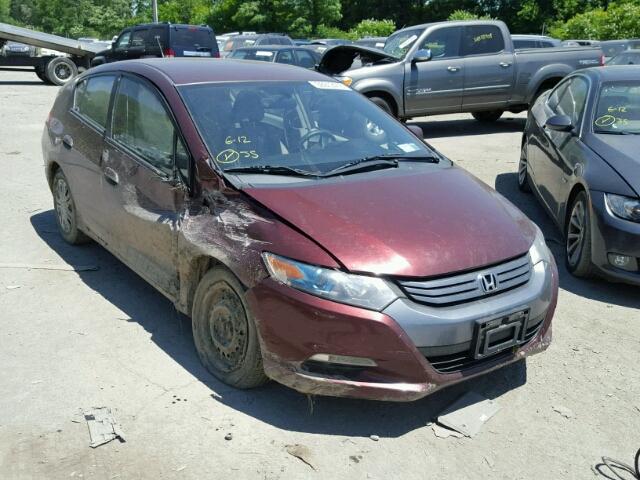 JHMZE2H31BS009458 - 2011 HONDA INSIGHT BURGUNDY photo 1