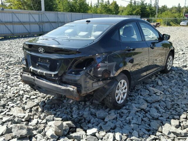 KMHCT4AE7CU137063 - 2012 HYUNDAI ACCENT GLS BLACK photo 4