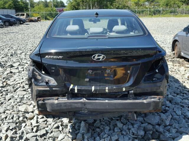 KMHCT4AE7CU137063 - 2012 HYUNDAI ACCENT GLS BLACK photo 9