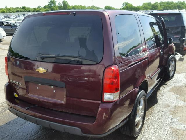 1GNDV23107D139641 - 2007 CHEVROLET UPLANDER L მუქწითელი ფოტო 4