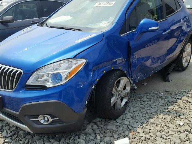 KL4CJBSB6GB684646 - 2016 BUICK ENCORE CON BLUE photo 9