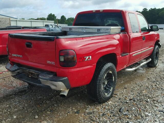 1GTEK19B25Z327898 - 2005 GMC NEW SIERRA RED photo 4