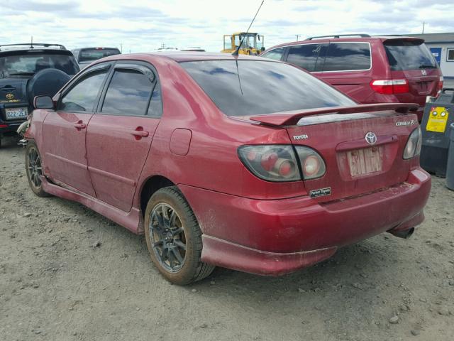2T1BY32E26C551637 - 2006 TOYOTA COROLLA XR 红色 照片 3