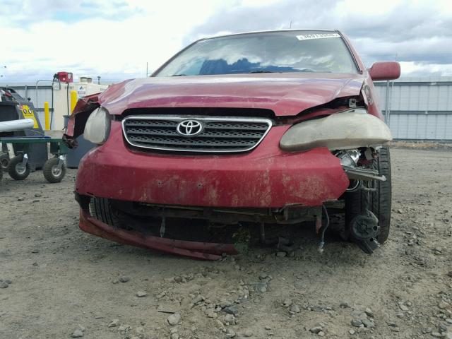 2T1BY32E26C551637 - 2006 TOYOTA COROLLA XR 红色 照片 9