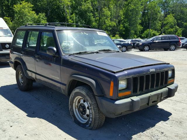 1J4FJ28S7WL277237 - 1998 JEEP CHEROKEE S BLUE photo 1