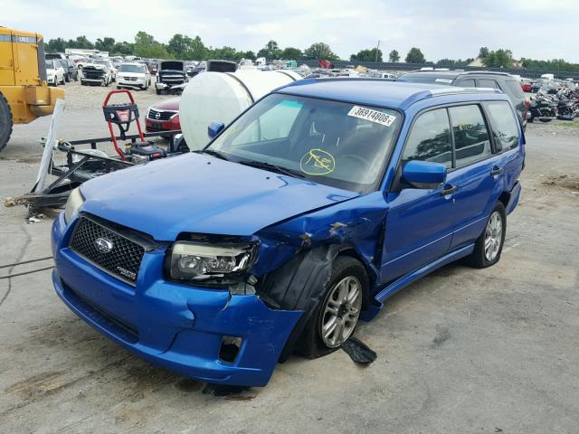 JF1SG66658H723347 - 2008 SUBARU FORESTER S 蓝色 照片 2