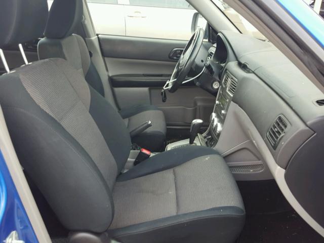 JF1SG66658H723347 - 2008 SUBARU FORESTER S 蓝色 照片 5