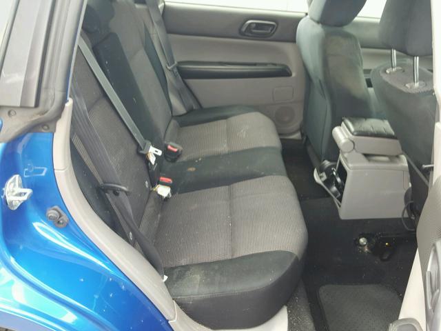 JF1SG66658H723347 - 2008 SUBARU FORESTER S 蓝色 照片 6