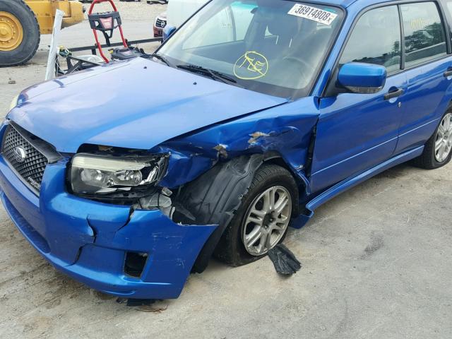 JF1SG66658H723347 - 2008 SUBARU FORESTER S 蓝色 照片 9