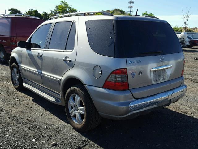 4JGAB57E25A556949 - 2005 MERCEDES-BENZ ML 350 GRAY photo 3