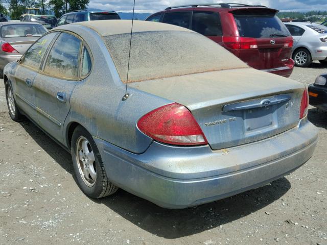 1FAFP53265A181659 - 2004 FORD TAURUS BLUE photo 3