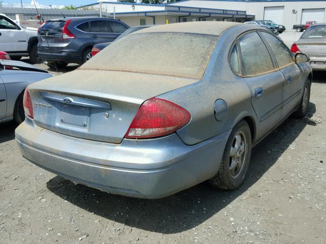 1FAFP53265A181659 - 2004 FORD TAURUS BLUE photo 4