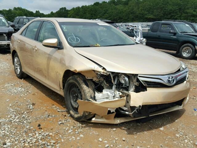 4T1BF1FK5CU120259 - 2012 TOYOTA CAMRY BASE GOLD photo 1