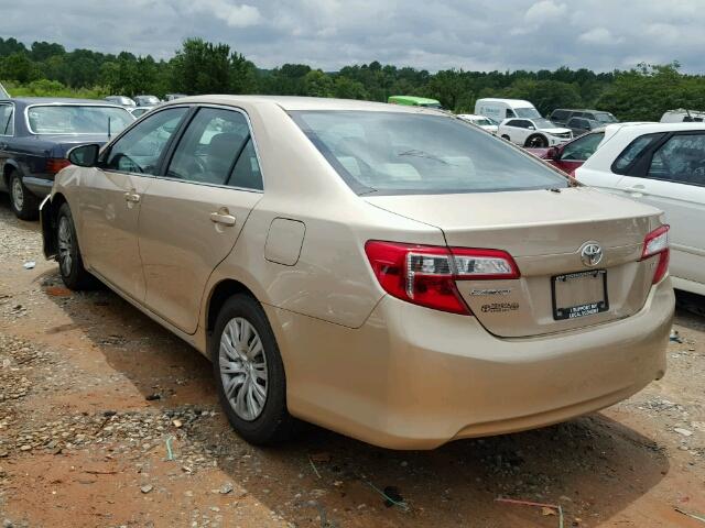 4T1BF1FK5CU120259 - 2012 TOYOTA CAMRY BASE GOLD photo 3