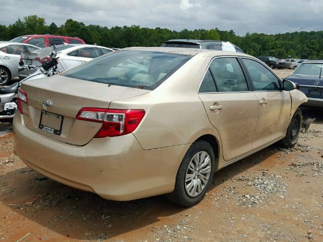 4T1BF1FK5CU120259 - 2012 TOYOTA CAMRY BASE GOLD photo 4