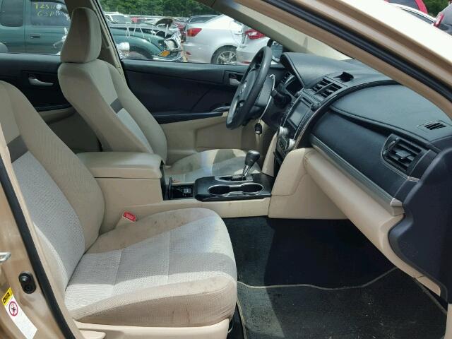 4T1BF1FK5CU120259 - 2012 TOYOTA CAMRY BASE GOLD photo 5