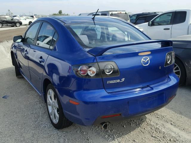 JM1BK324571673150 - 2007 MAZDA 3 S BLUE photo 3