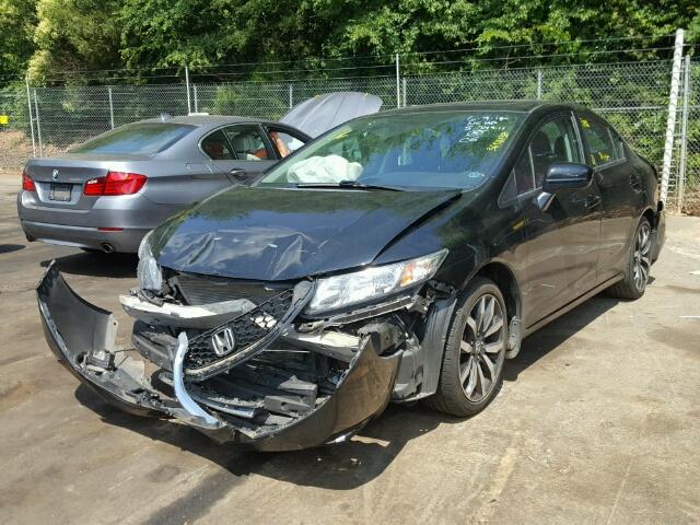 2HGFB2F95EH515599 - 2014 HONDA CIVIC EXL 黑色 照片 2