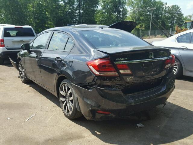2HGFB2F95EH515599 - 2014 HONDA CIVIC EXL 黑色 照片 3