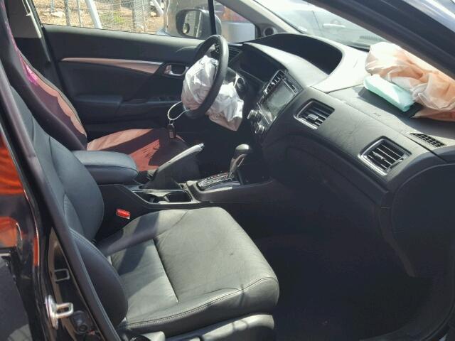 2HGFB2F95EH515599 - 2014 HONDA CIVIC EXL 黑色 照片 5