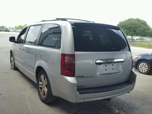 2D8HN54X98R124599 - 2008 DODGE GRAND CARA SILVER photo 3