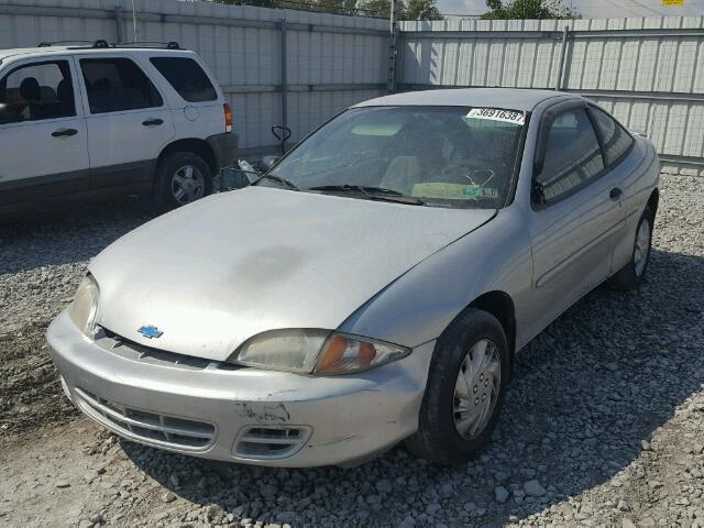 1G1JC1248Y7348450 - 2000 CHEVROLET CAVALIER SILVER photo 2